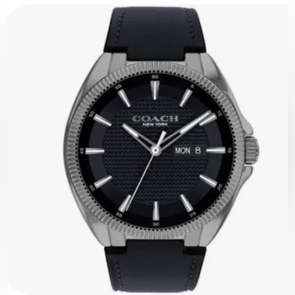 🔥NWT🔥Coach 🔥Black Dial Silver Case Watch